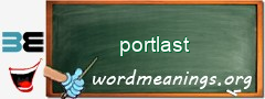 WordMeaning blackboard for portlast